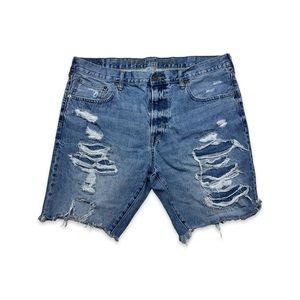 American Eagle Distressed Denim Jean Shorts